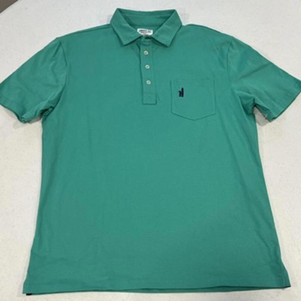 Johnnie-o 20th Anniversary Original 100% Cotton Polo Medium NWOT Spearmint Green